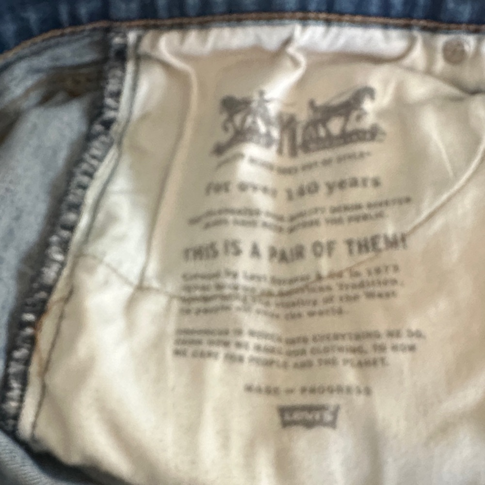 Vintage Levi’s Distressed Blue Jeans Denim Style 502 Sz 34x34 - Picture 10 of 10